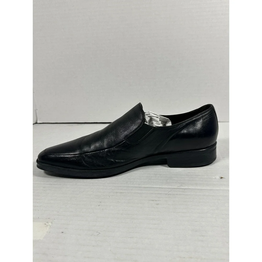 Bruno Magli Pitto Mens 13M Black Leather SlipOn Loafers Dress Shoes MT5402 Italy